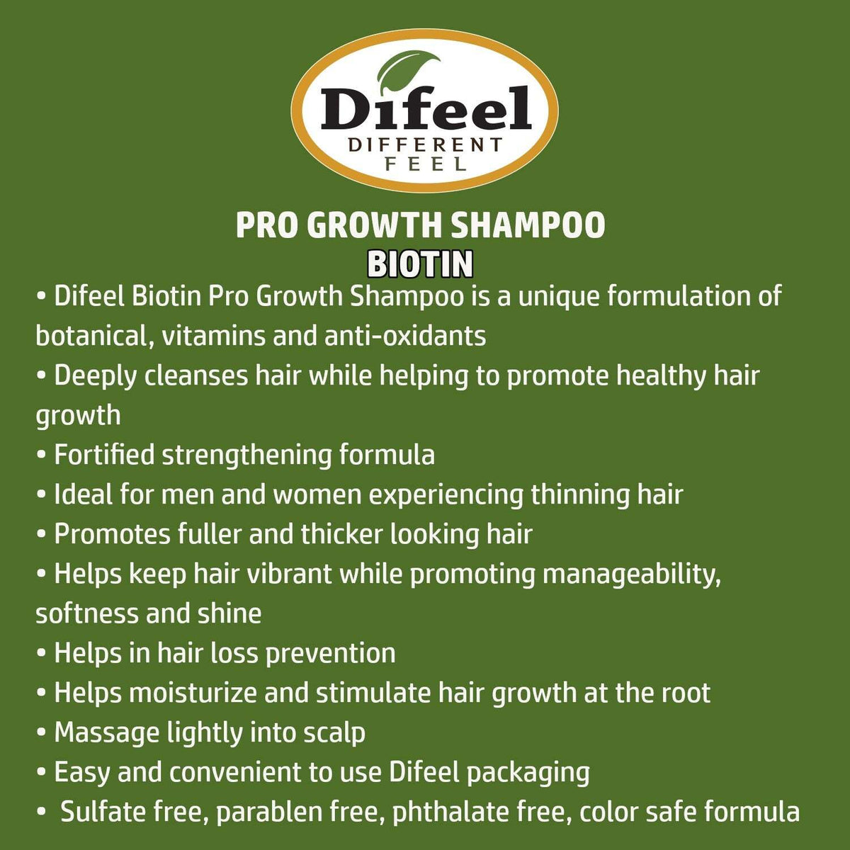 Biotin Hair Growth Shampoo for Thinning Hair - Sulfate Free 33.8 oz