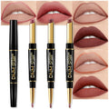 Matte Lip Liner and Lipstick Set for Women - Long Lasting Waterproof & 24H Lip Makeup Kit