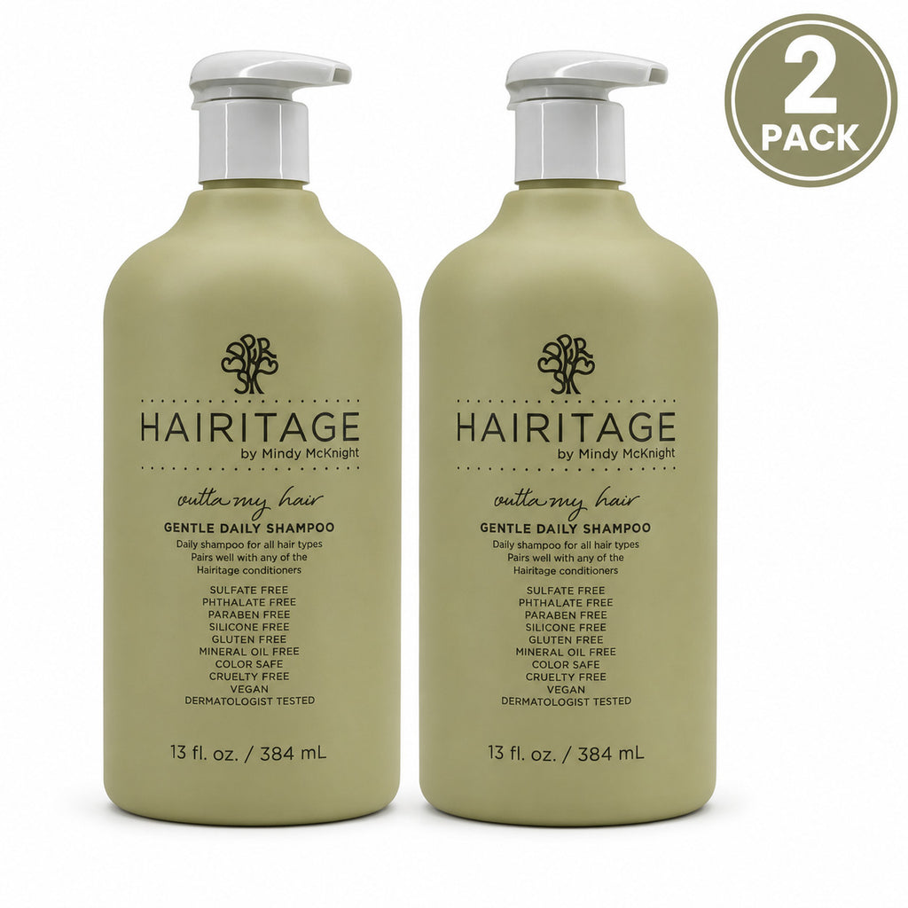 Gentle Daily Shampoo 13 oz 2 Pack for Healthy Hair - Sulfate-Free, Plant-Based
