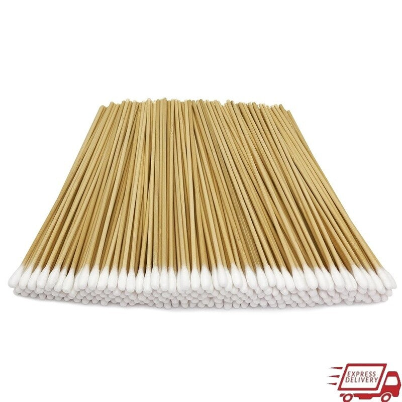 6-Inch Cotton Swabs Pack of 200 for Makeup & Electronics Cleaning