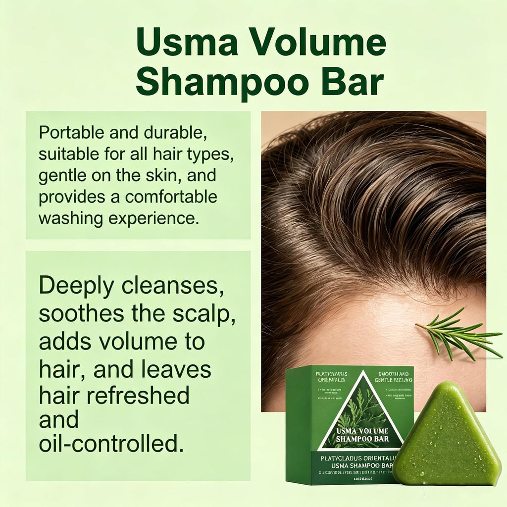 Korean Rosemary Hair Growth Shampoo Bar for Damaged & Fine Hair - 2-in-1 Nourishing Scalp Care