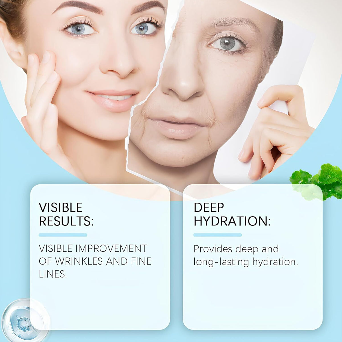 2PCS Youthful Moisturizing Face Cream - Collagen & Hyaluronic Acid