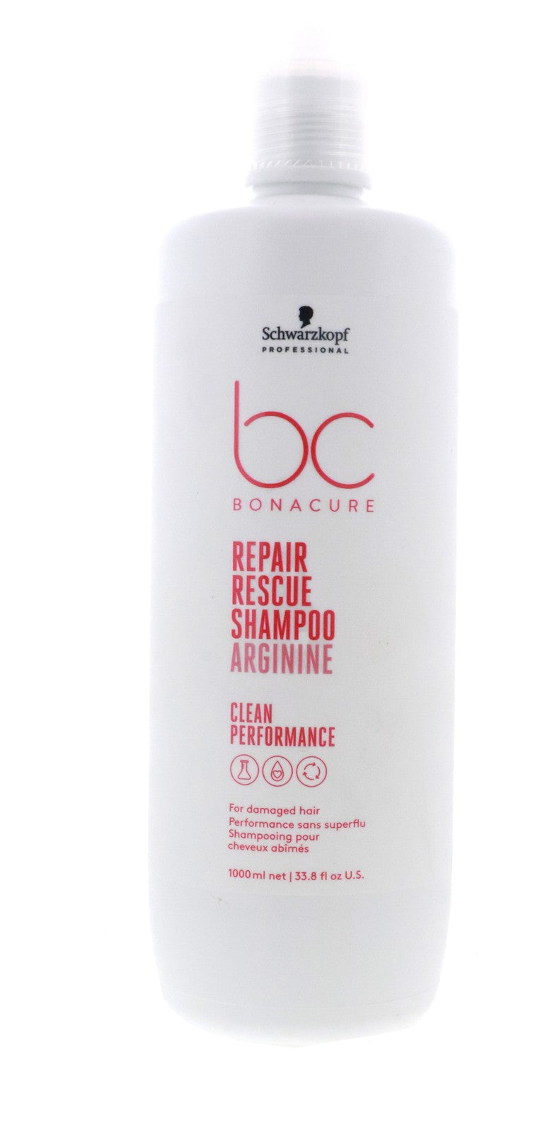 Schwarzkopf Bonacure Repair Rescue Shampoo Arginine 33.8 oz - Gentle Hair Cleansing