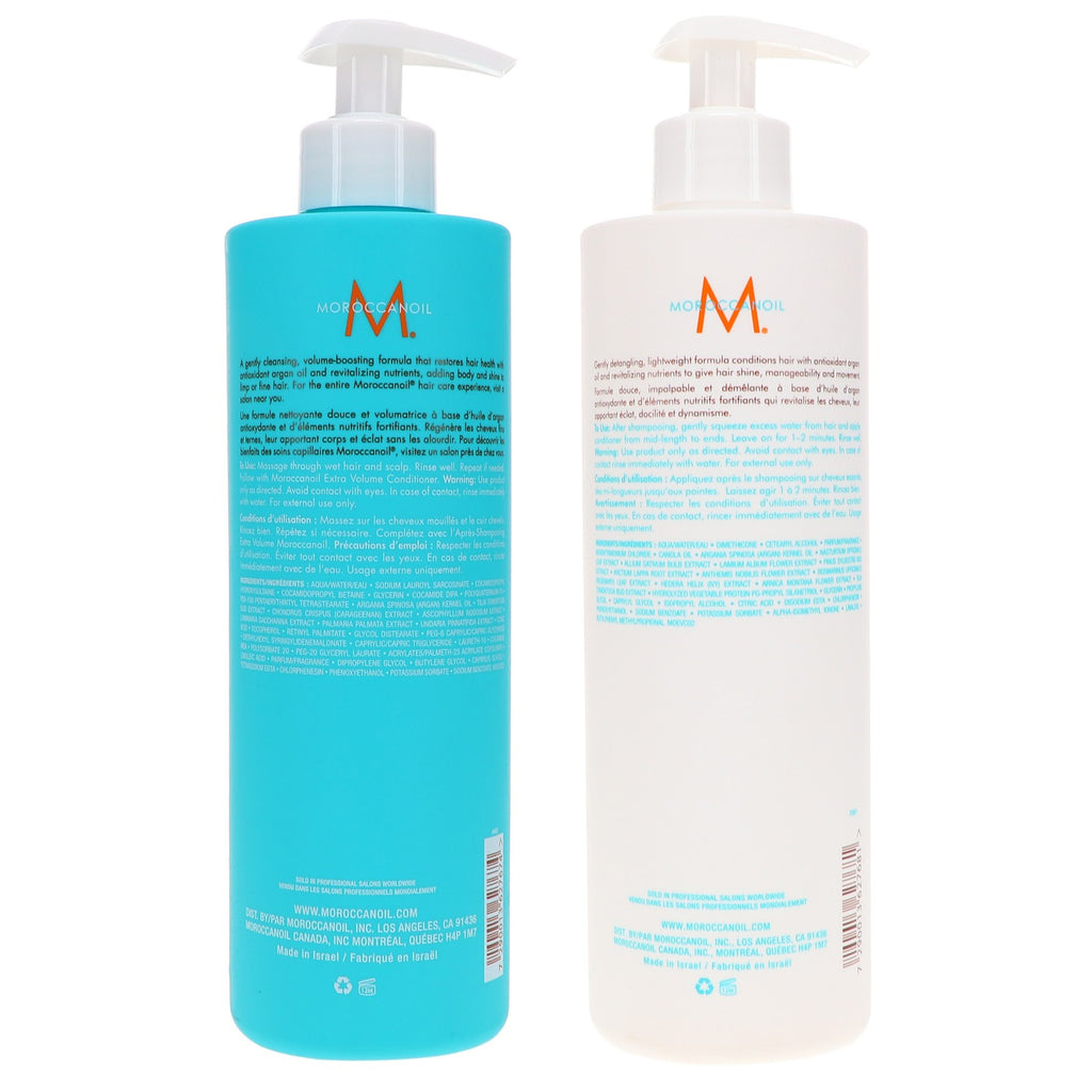 Moroccanoil Extra Volume Shampoo & Conditioner Duo Pack 16.9 oz Each