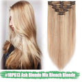 Thick Clip-In Hair Extensions Full Head 8PCS Double Weft Remy Human Hair