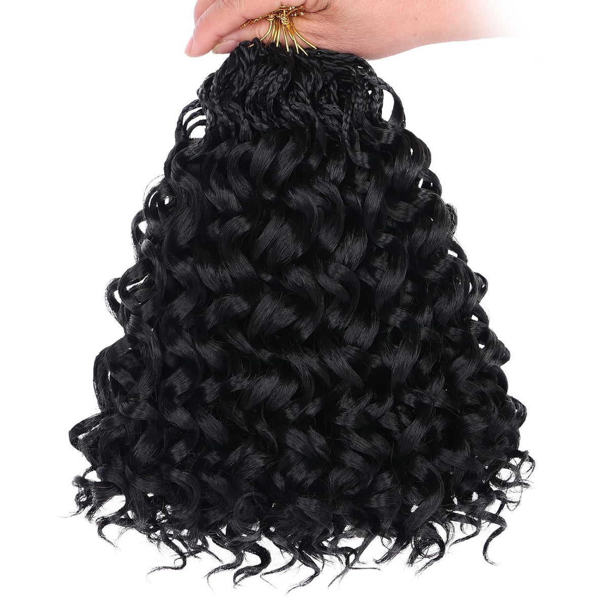 Pre Loop Crochet Hair 10 Inch - Easy Install Bouncy Synthetic Hair Pack