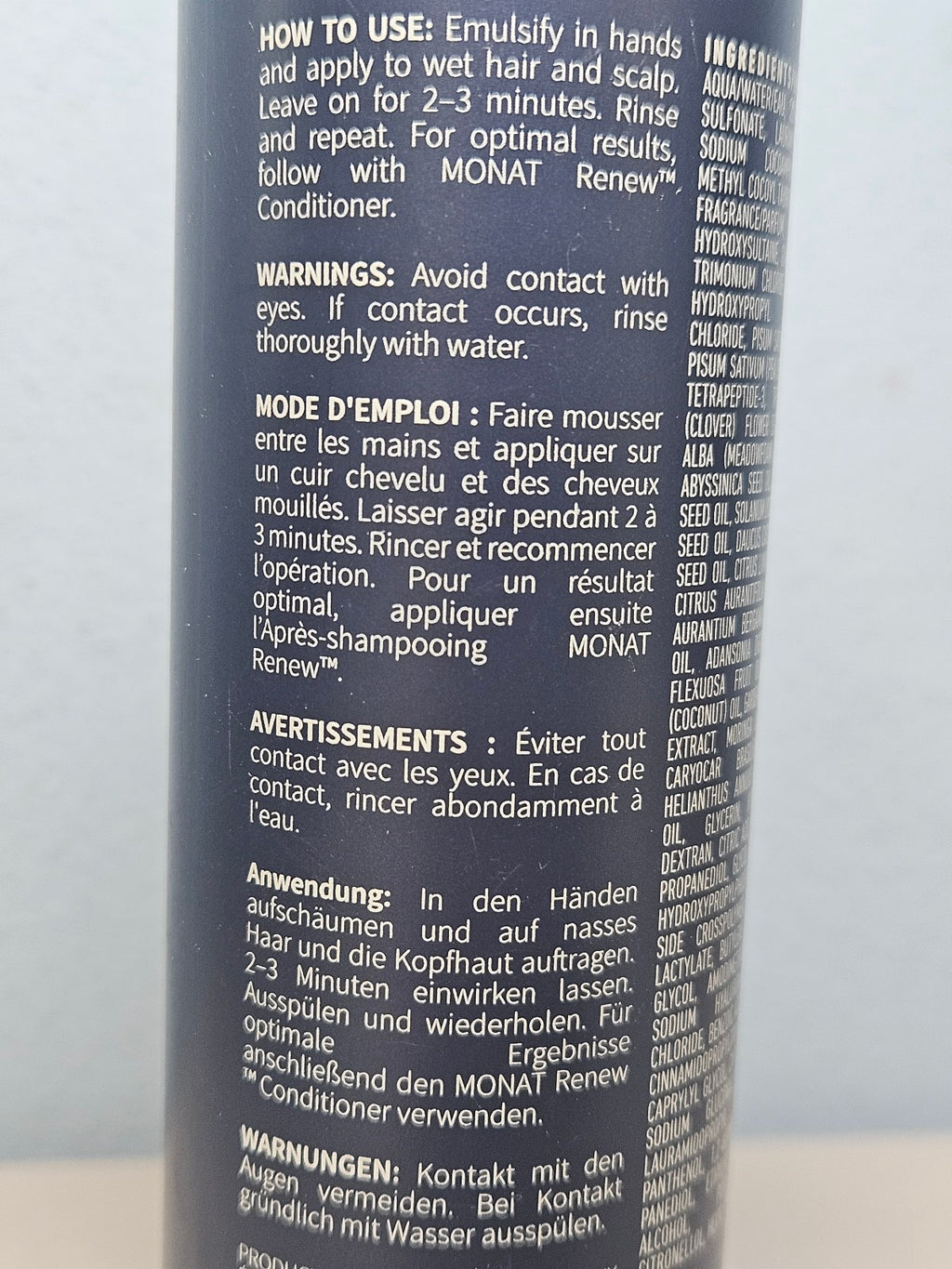 Monat Renew Shampoo & Conditioner Set - Hydrating Hair Care Duo (8oz & 6oz)