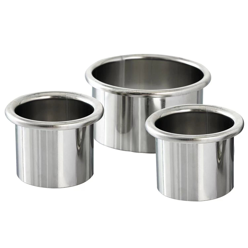Stainless Steel Hair Tool Organizer Canister Set for Curling Iron & Dryer