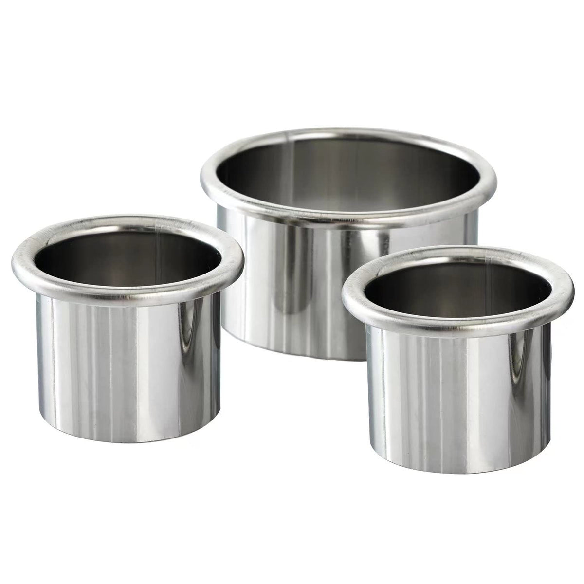 Stainless Steel Hair Tool Organizer Canister Set for Curling Iron & Dryer