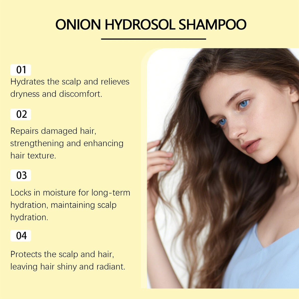 Onion Rosemary Biotin Shampoo for Hair Growth & Thickening - 100ml