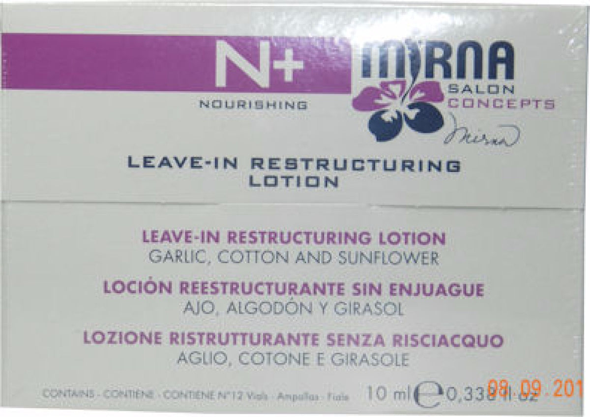 Mirna N+ Leave-In Restructuring Hair Lotion for Dry & Frizzy Hair 12x10ml