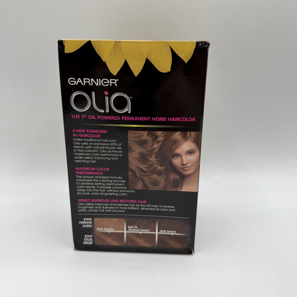 Garnier Olia Oil Powered Permanent Hair Color 6 1/2 Light Golden Brown 2 Pack