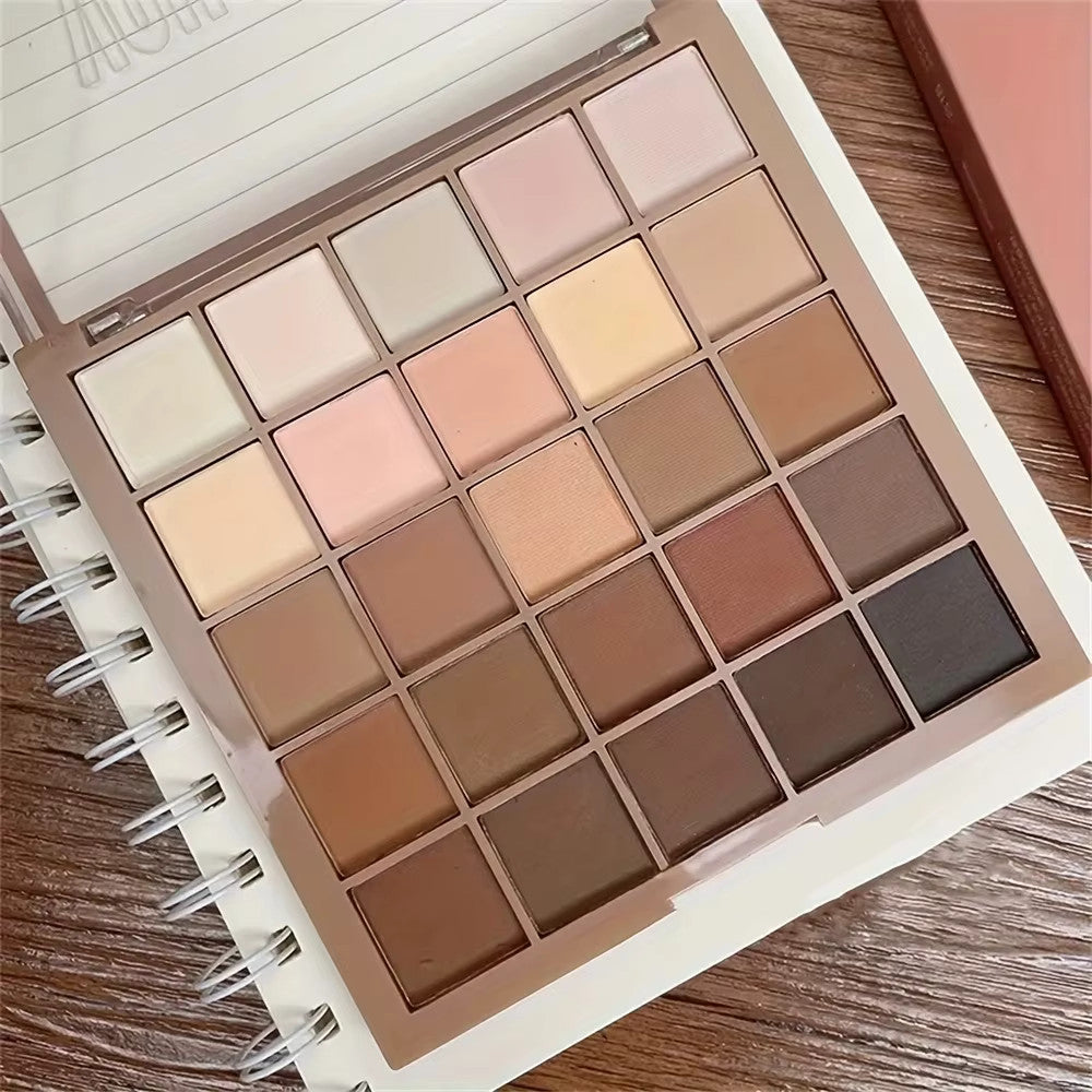 25-Color Neutral Earth Tones Eyeshadow Palette for Natural & Dramatic Looks