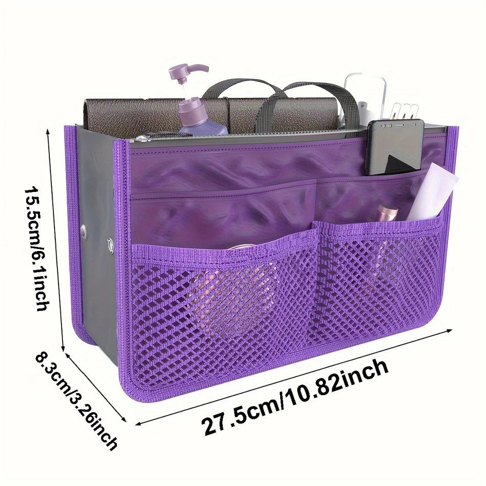 Large Capacity Foldable Toiletry Bag Travel Organizer with Double Zipper