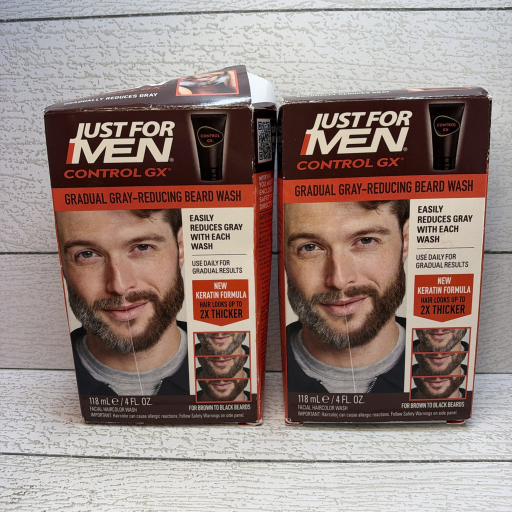 Beard Wash Shampoo for Grey Reduction - 2 Pack, 4 oz Each