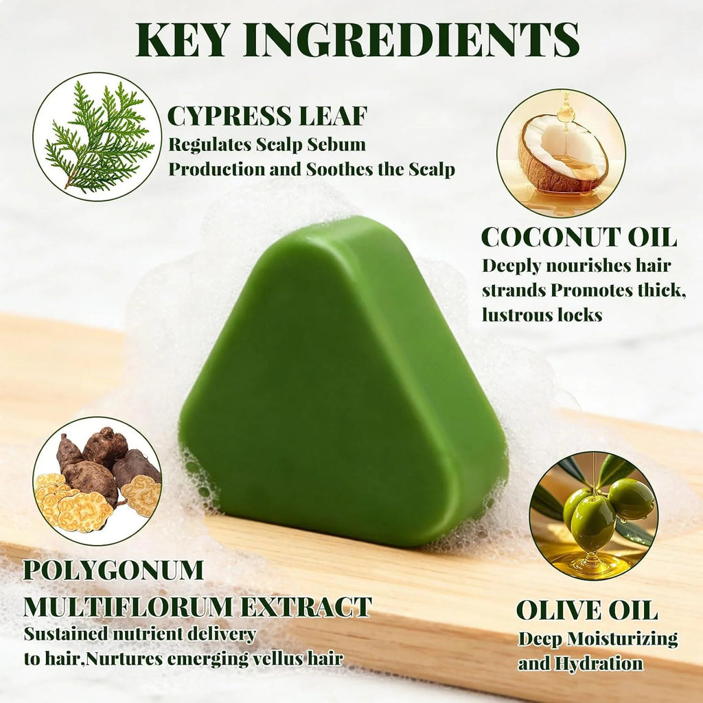Herbal Scalp Revival Shampoo Bar - Nourishing Natural Hair Care 4.23oz