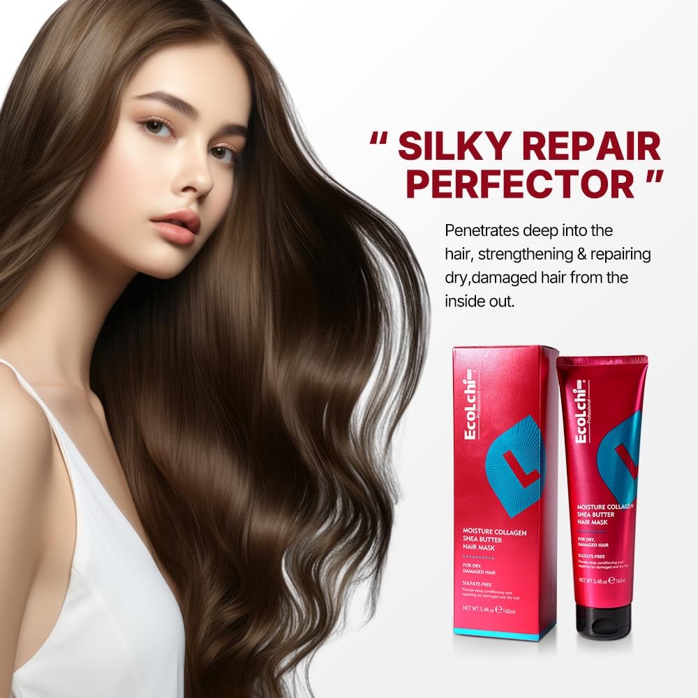 Deep Conditioning Hair Mask for Dry Hair with Collagen & Shea Butter