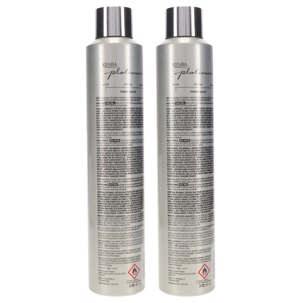 Kenra Platinum Finishing Spray #26 10 oz - Strong Hold & Humidity Resistant
