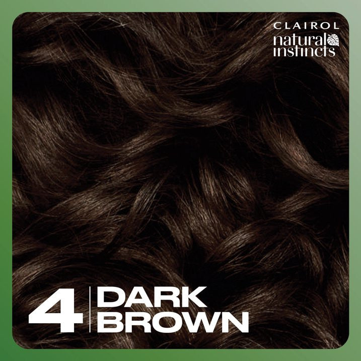 Clairol Natural Instincts Semi-Permanent Hair Dye Dark Brown 3-Pack