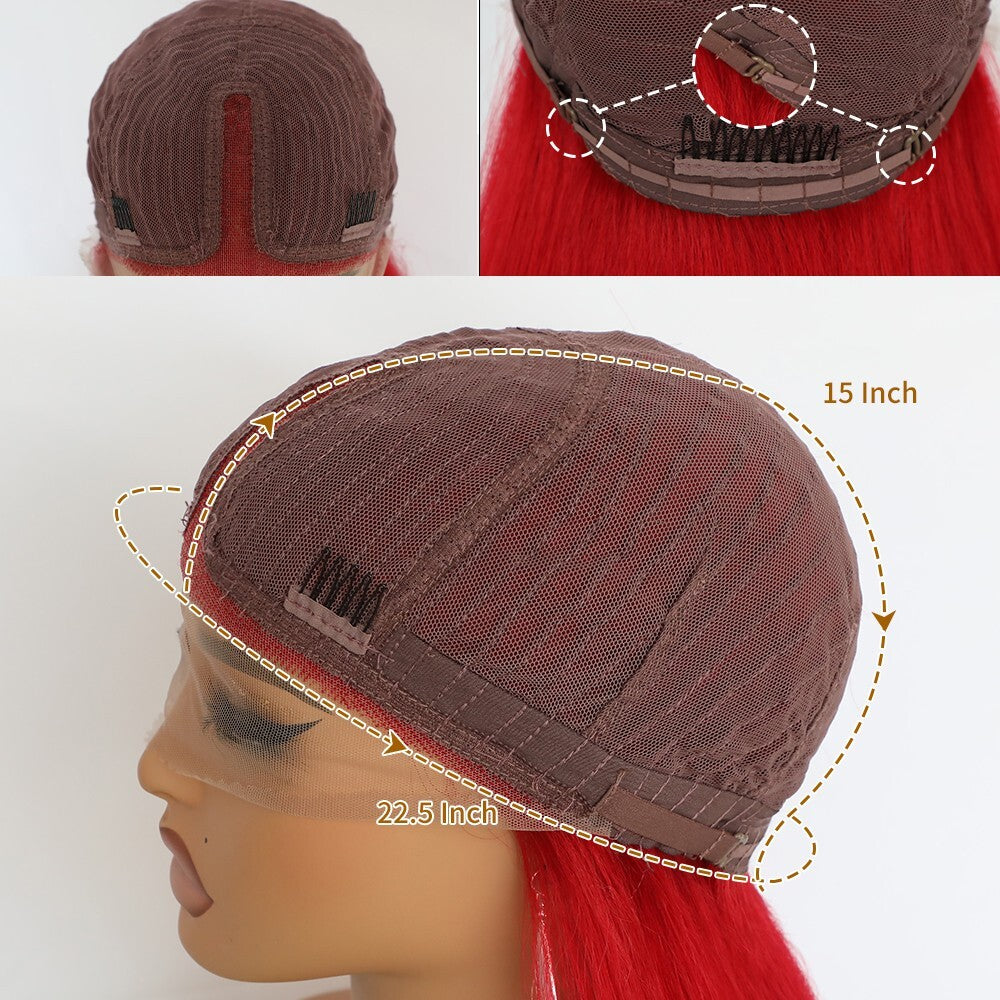 Heat Resistant Synthetic Lace Front Wigs for Women - Long Straight Style