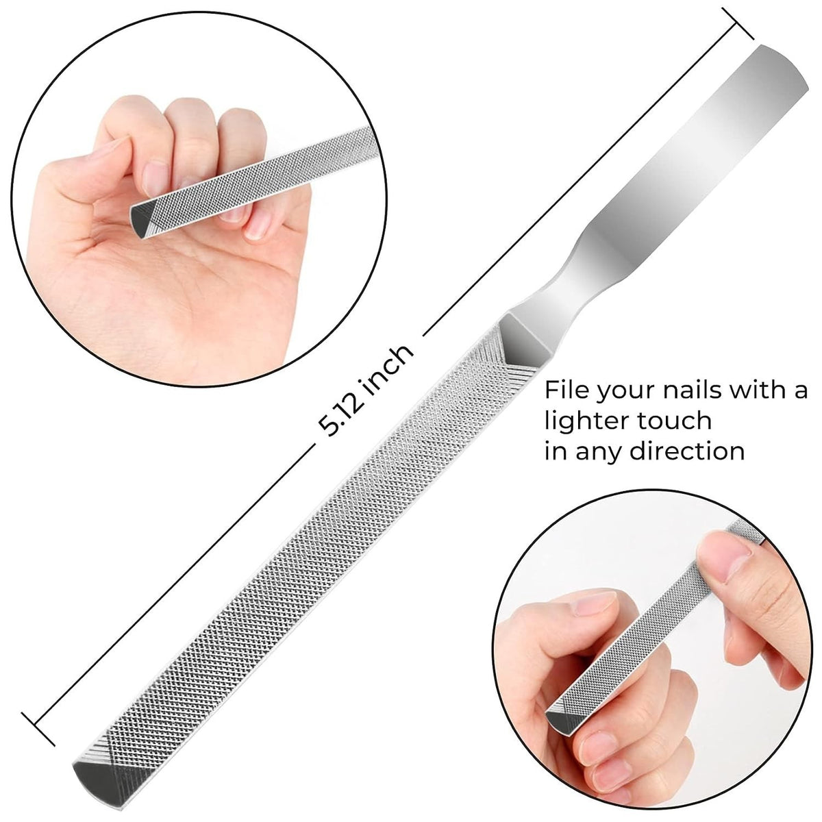 12 Resistant Toenail Clippers for Ingrown Nail Care - Pedicure Tools Set