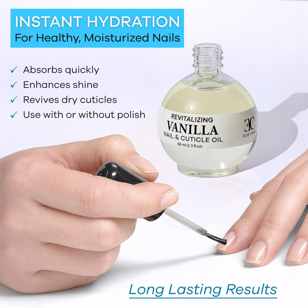 Moisturizing Cuticle Oil with Natural Oils & Vitamin E - 2.3 Fl Oz