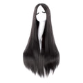 Long Straight Costume Wig - 40 Inch Anime Cosplay Hair in Black