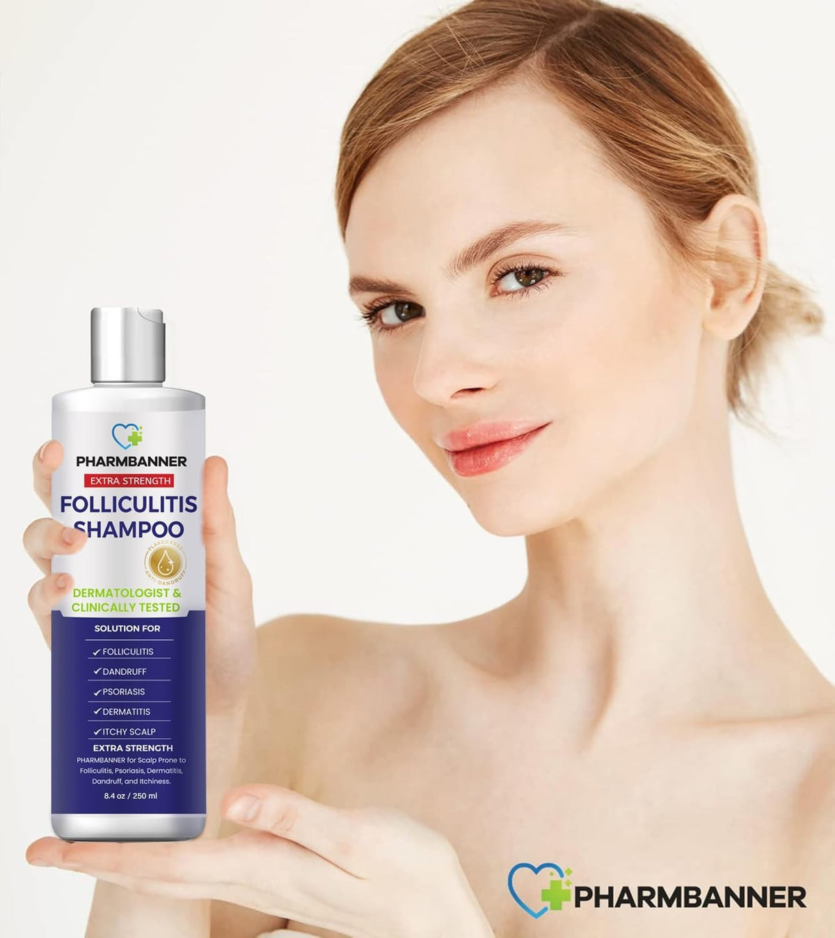 Anti-Fungal Shampoo for Folliculitis & Psoriasis - Soothes Dry Scalp Relief