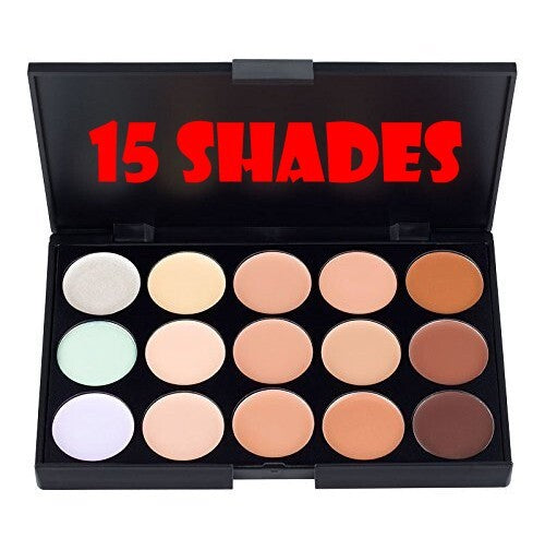 15 Shade Concealer Palette for Flawless Skin - Neutralizing Makeup Kit