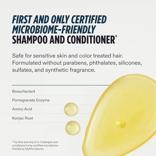 Men's 2-in-1 Shampoo & Conditioner for Thinning Hair - 8.1 Fl Oz