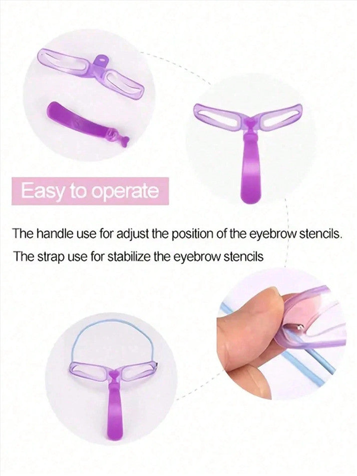 Reusable Eyebrow Stencil Kit with 8 Styles for Makeup & Shaping