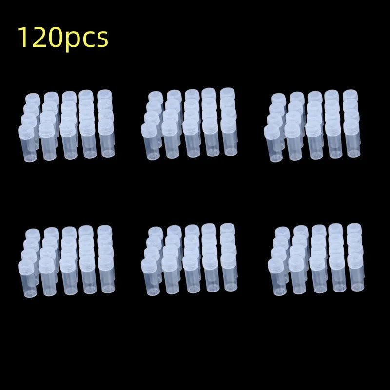 5ml Plastic Sample Jars - Small Storage Vials for Pills, Liquids & Powders