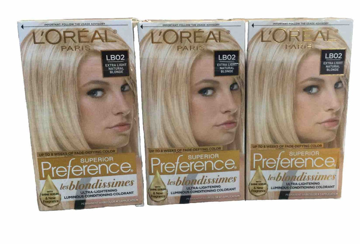 L'Oréal Superior Preference Les Blondissimes Hair Dye LB02 Extra Light Blonde