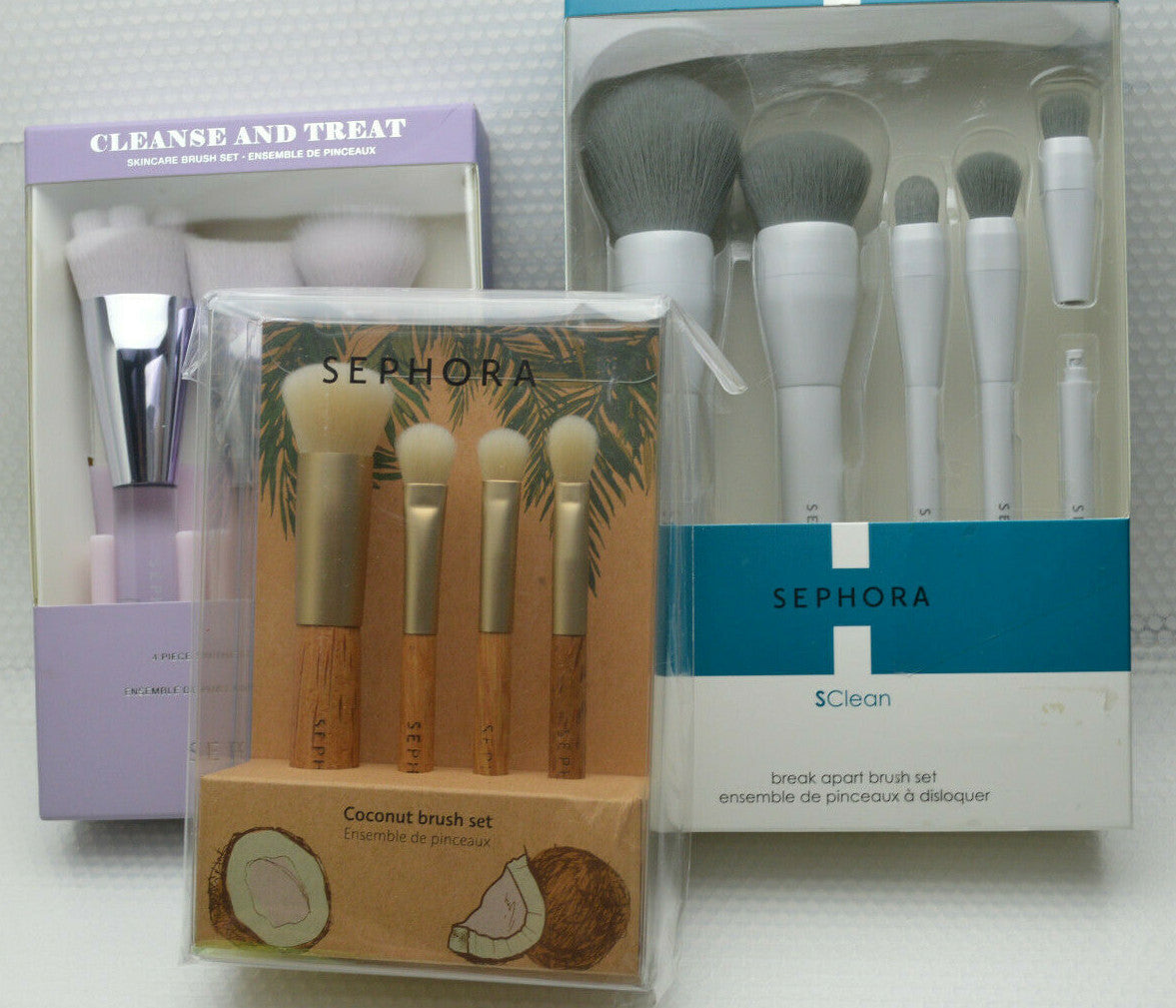 Coconut Brush Set - 4-Piece Sephora Cleanse & Treat Collection