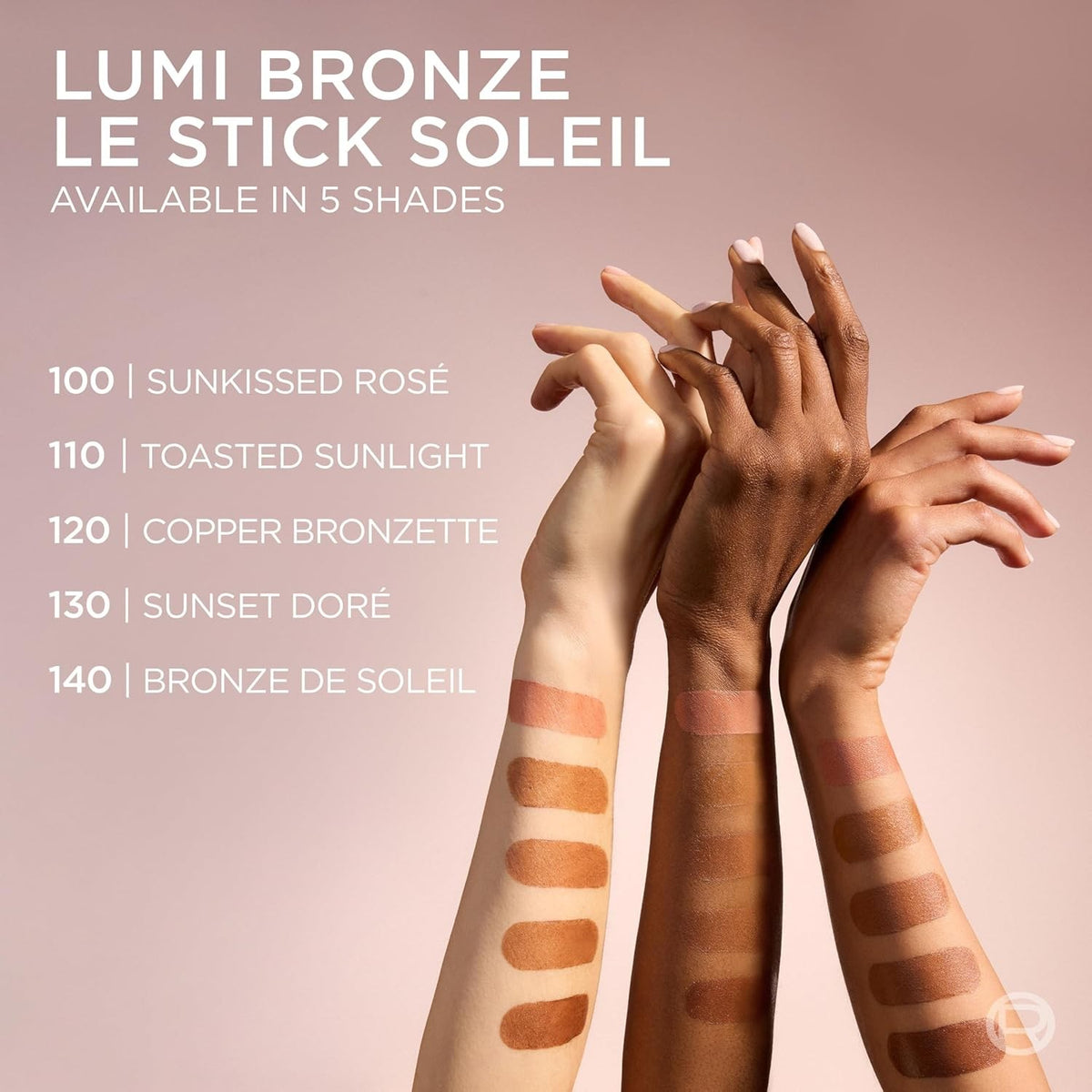L'Oréal Lumi Bronze Le Stick Soleil Bronzer - Cream-to-Powder Glow, 110 Toasted Sunlight