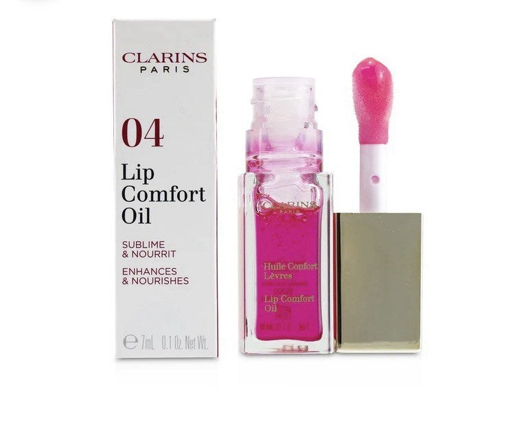 Clarins Lip Comfort Oil #04 Candy 0.1oz - Hydrating Lip Oil Duo
