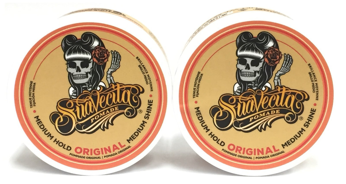 Suavecita Pomade Original - Medium Hold Hair Styling Pomade 2.3 oz - 2 Pack