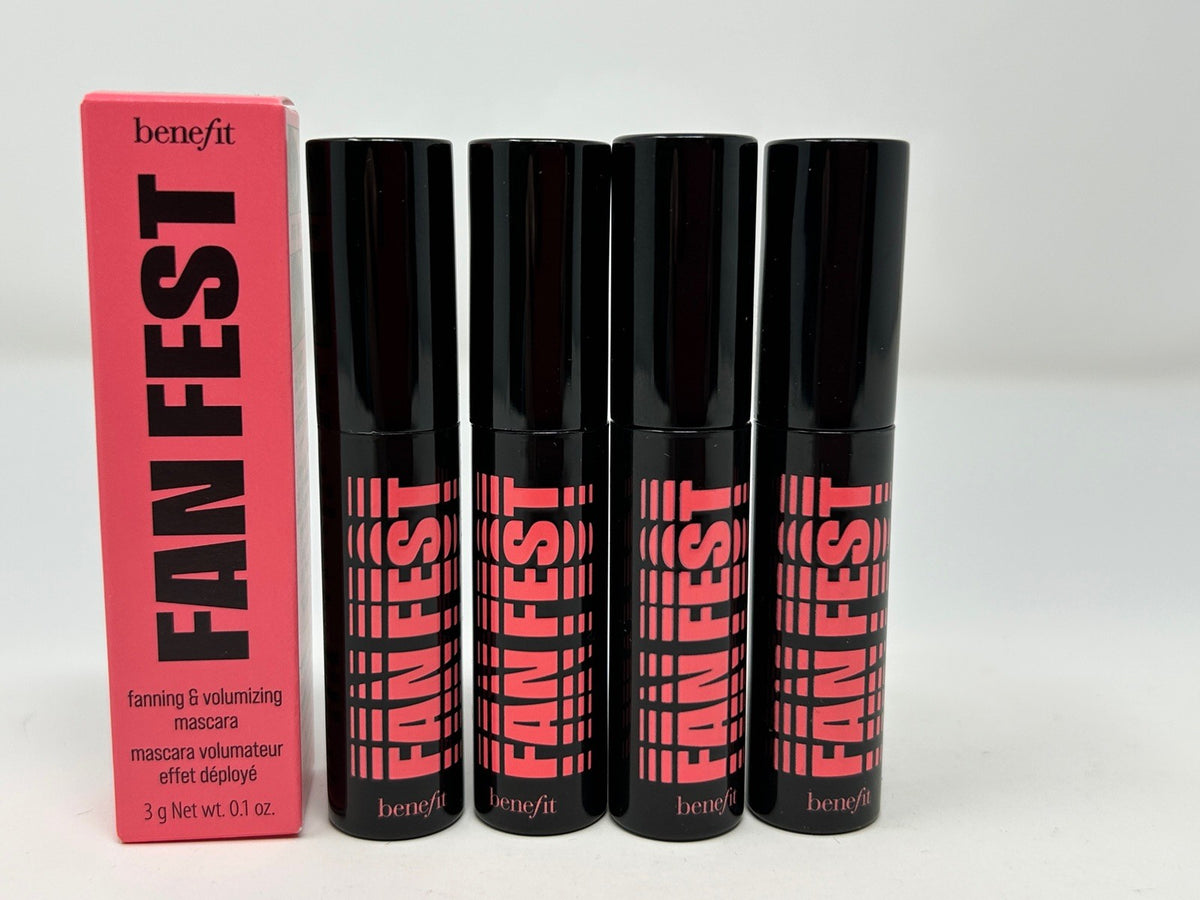 Benefit Fan Fest Volumizing & Fanning Mascara Set - Hyper Black 4 Pack