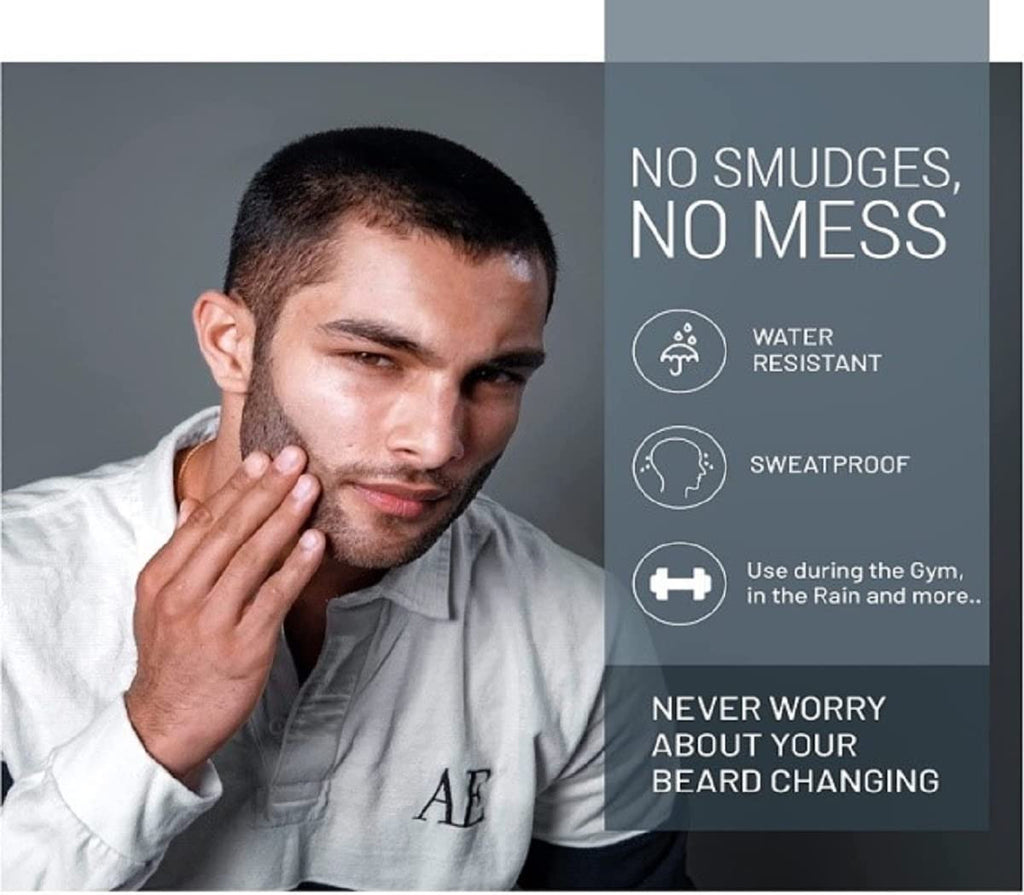Men's Instant Beard Filler Pen Kit for Full Natural-Looking Beards - Dark Brown, Set of 4