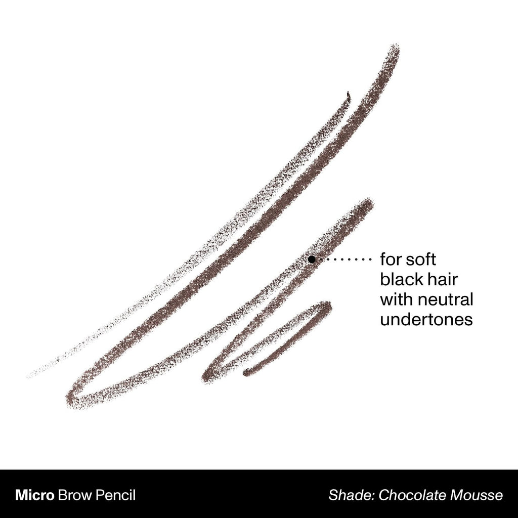 Morphe Micro Dual Eyebrow Pencil - Long-Wear, Precise, Chocolate Mousse