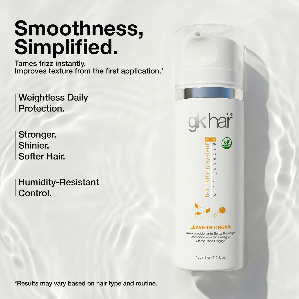 Hydrating Leave-In Conditioner Cream for Frizz Control & Smoothing - 130ml