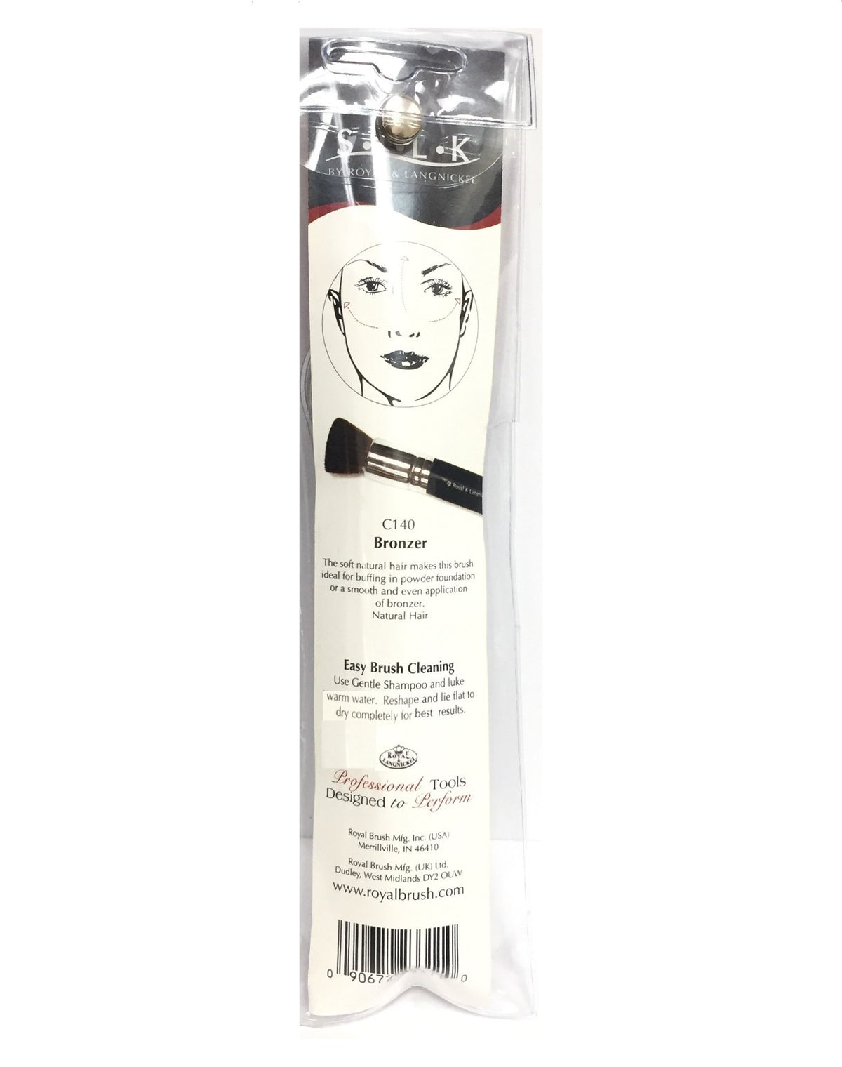 Bronzer Makeup Brush for Face & Body - Silk Brush BC140