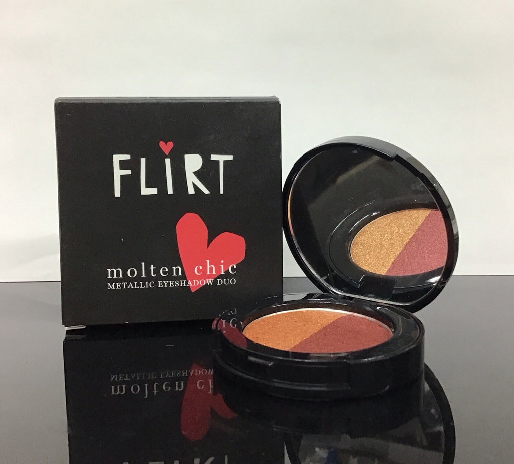 Metallic Eyeshadow Duo - Flirt Molten Chic 0.13 Oz Eye Makeup