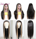 Blonde Ombre Lace Front Human Hair Wig 22 Inch T27 Highlight Straight Style