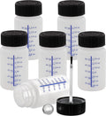 6 Pack 2oz Paint Touch Up Bottles with Brush Applicators and Mixing Balls