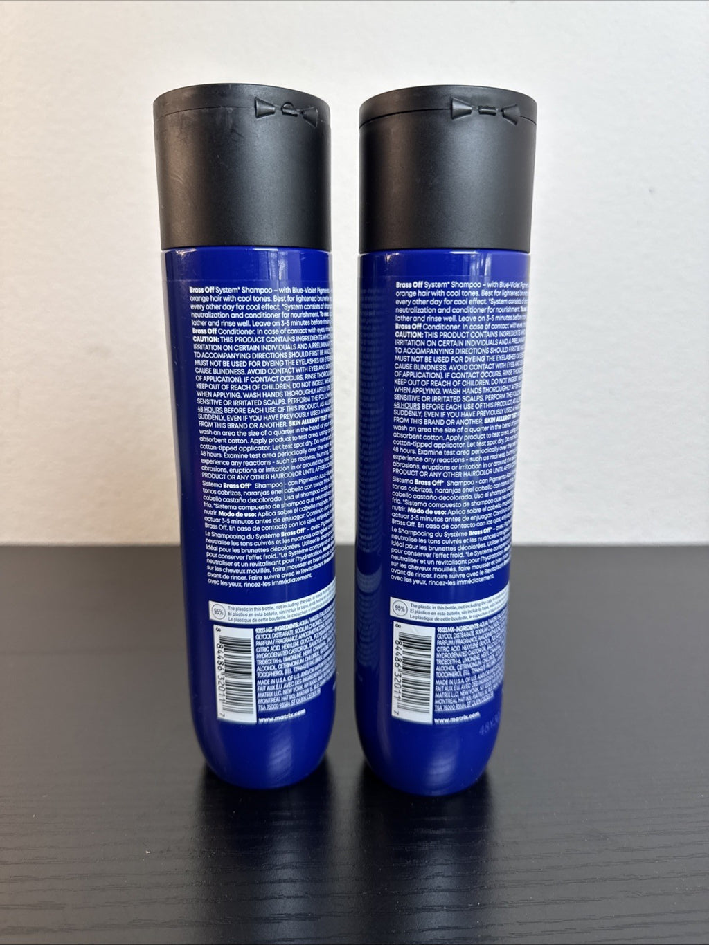 Blue Shampoo for Brunettes - Matrix Brass Off 10.1 fl oz Lot of 2