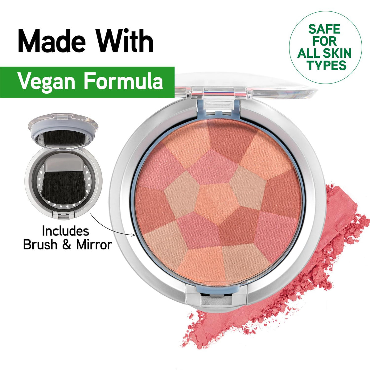 Powder Palette Multi-Colored Blush – Silky Smooth, Hypoallergenic Physicians Formula