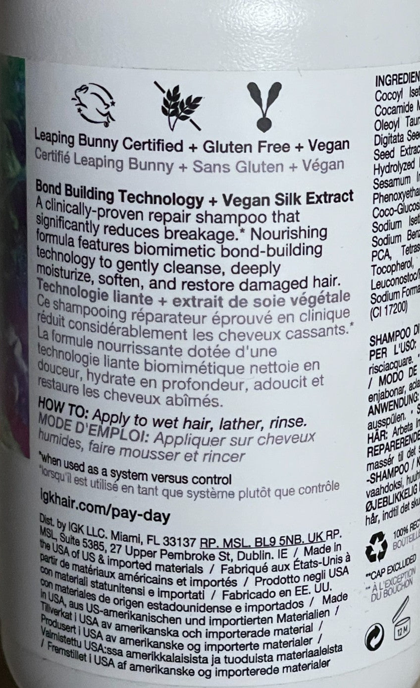 Instant Repair Shampoo for Hair 8 oz - Hydrating & Restoring Hair Care