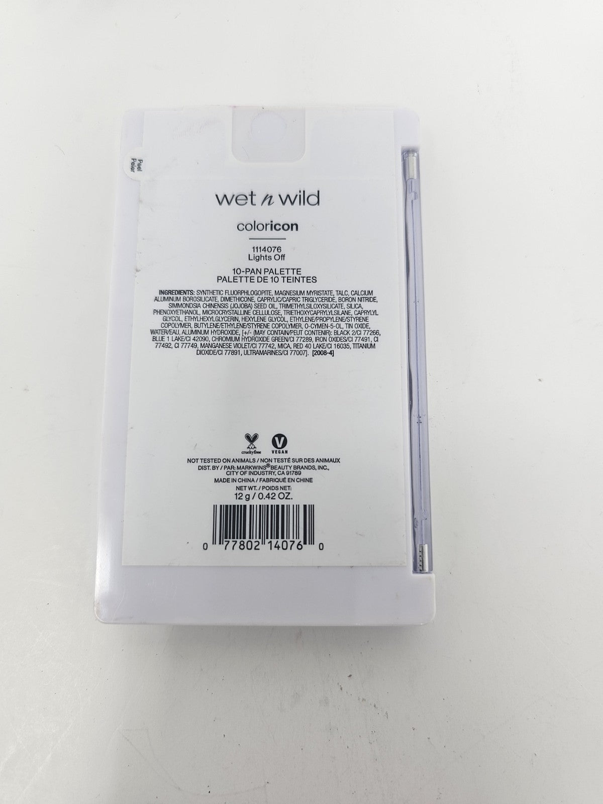 10-Pan Eyeshadow Palette Lights Off - Wet N Wild Color Icon Makeup
