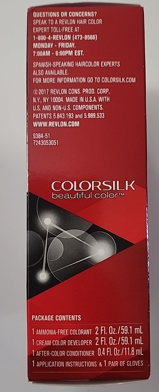 Revlon Colorsilk Permanent Hair Dye Light Brown 51 No Ammonia